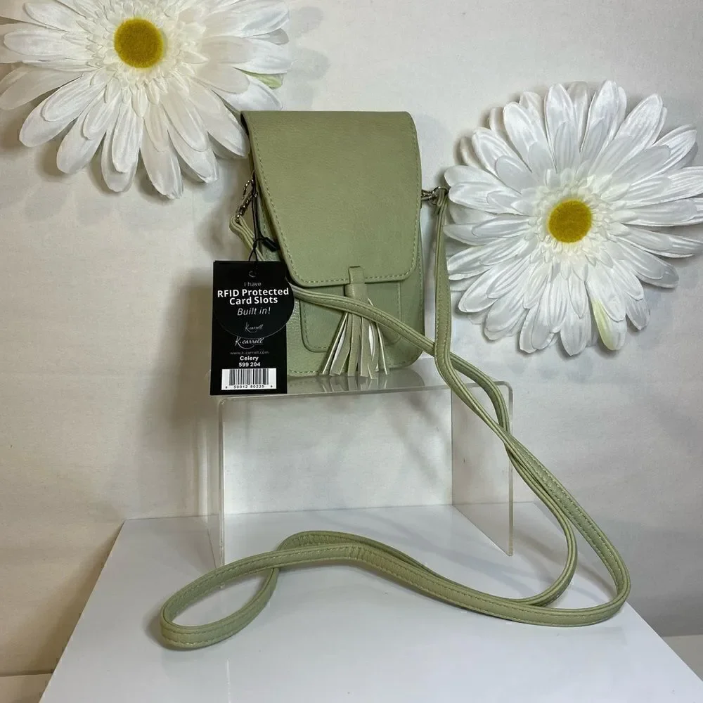 NWT K. Carroll RFID 2 Way Bag